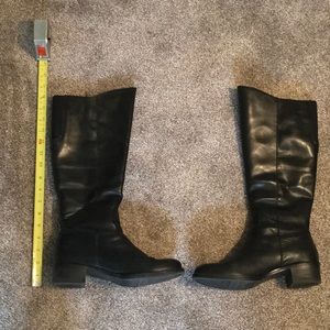 Franco Sarto Black Leather Boots